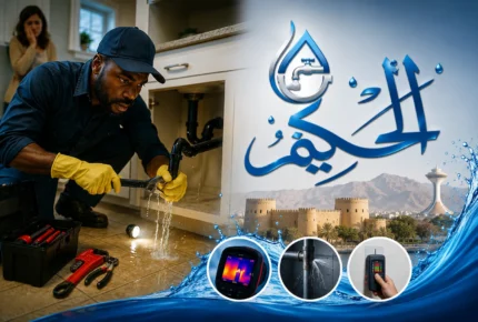 كشف تسربات المياه في العين