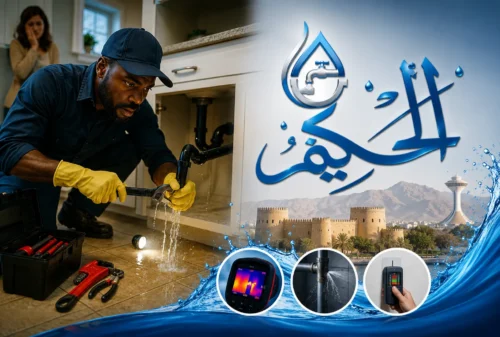 كشف تسربات المياه في العين